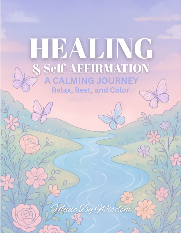 Healing & Self-Affirmation Woman Coloring Book